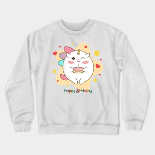 Happy Birthday unicorn Crewneck Sweatshirt